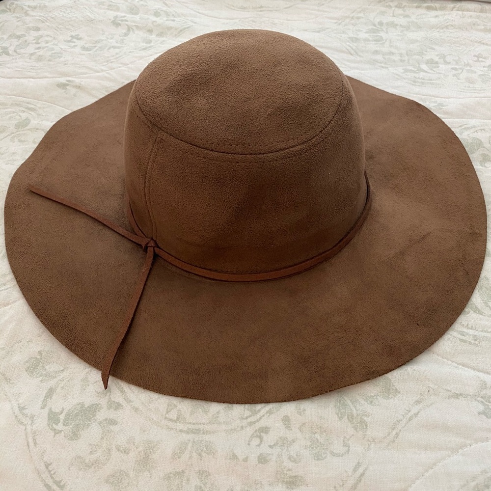 Brown Suede Sun Hat!